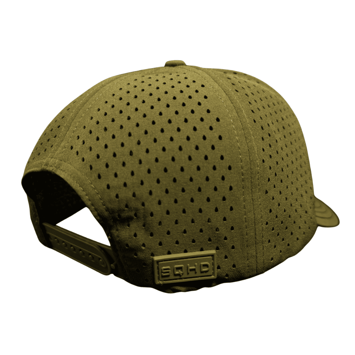 Green structured water-repellent fishing cap