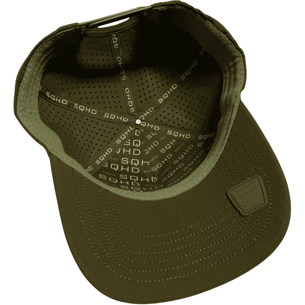 Mid-profile fishing cap with grip feature